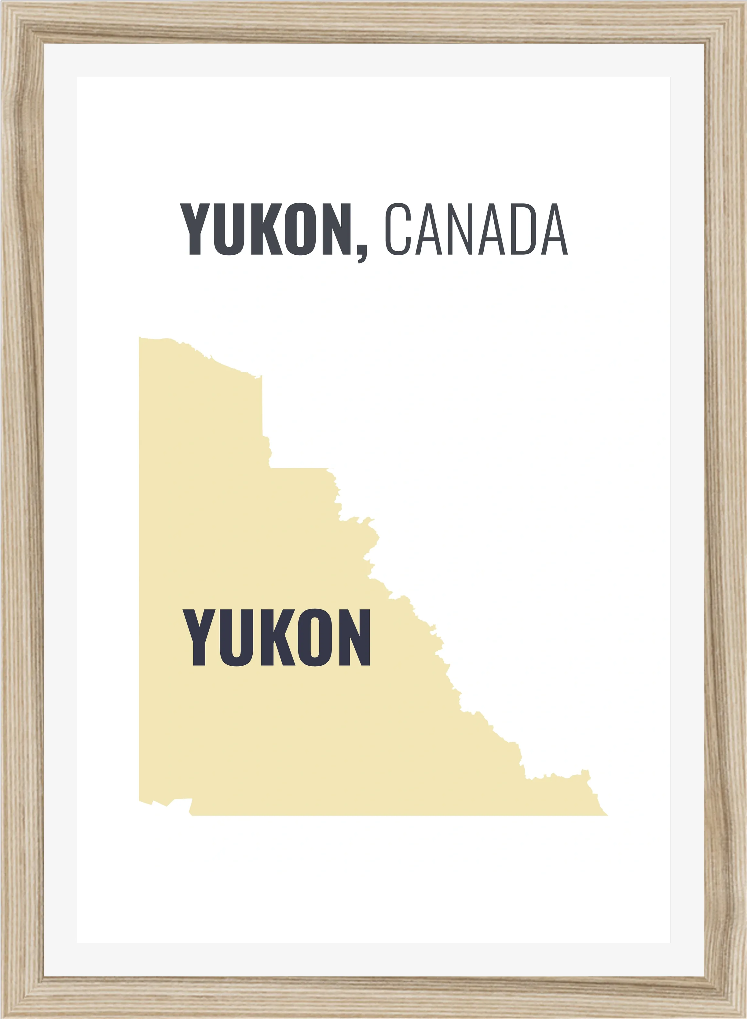 Census division map of Yukon, all 1 census divisions named